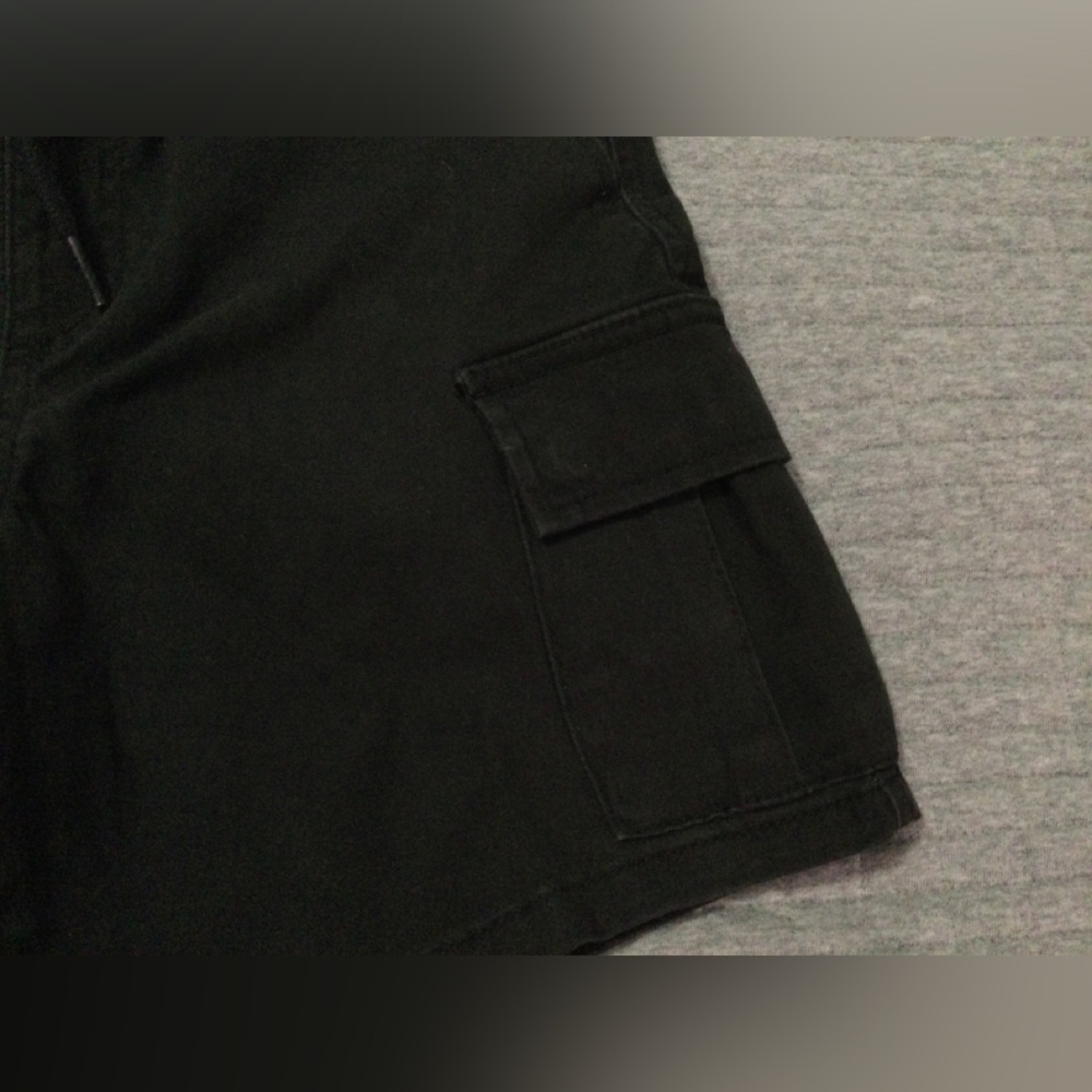 RSQ Boy’s Black Cargo Twill Pull On Short Size L - Picture 3 of 11